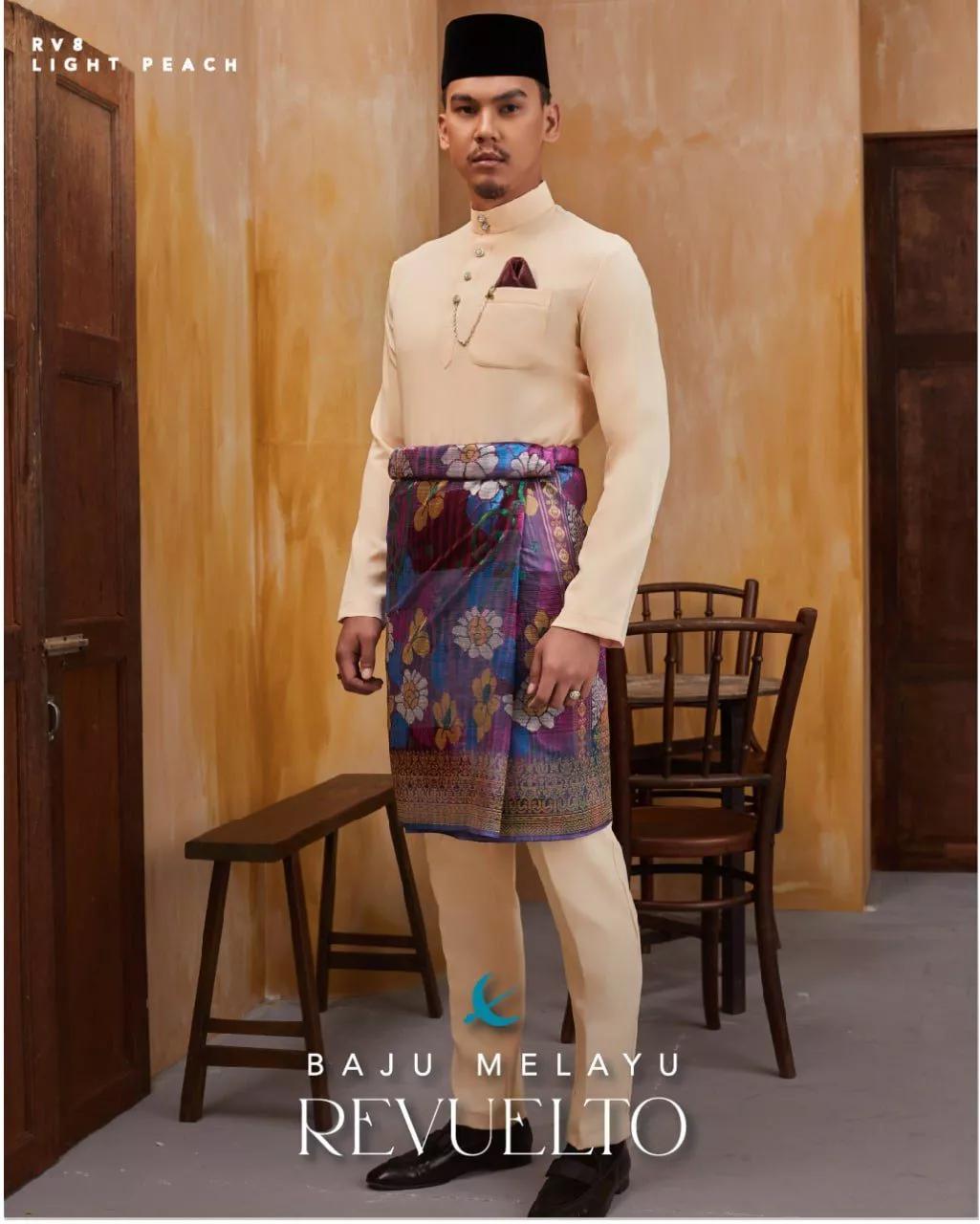 BAJU MELAYU REVUELTO LIGHT PEACH